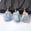 Halskette mit Aquamarin Anhänger - Necklace - TaoTempel