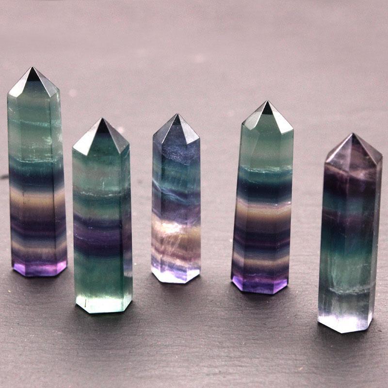 Regenbogen Fluorit Kristall - 7 Chakra Heilung - Stones & Crystals - TaoTempel