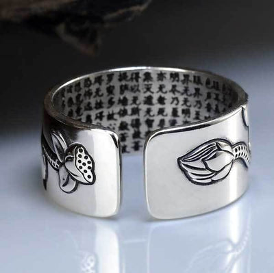 Ring mit Herz des Lotus Sutra - Ring - TaoTempel