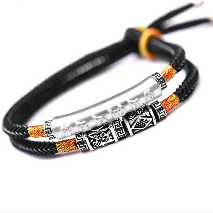 Tibetisches Mantra Doppelarmband Vintage - Bracelet - TaoTempel