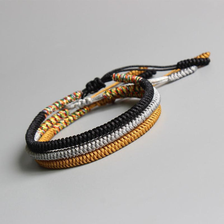 Handgefertigtes Tibetisches Knotenarmband - Für Weisheit - Bracelet - TaoTempel