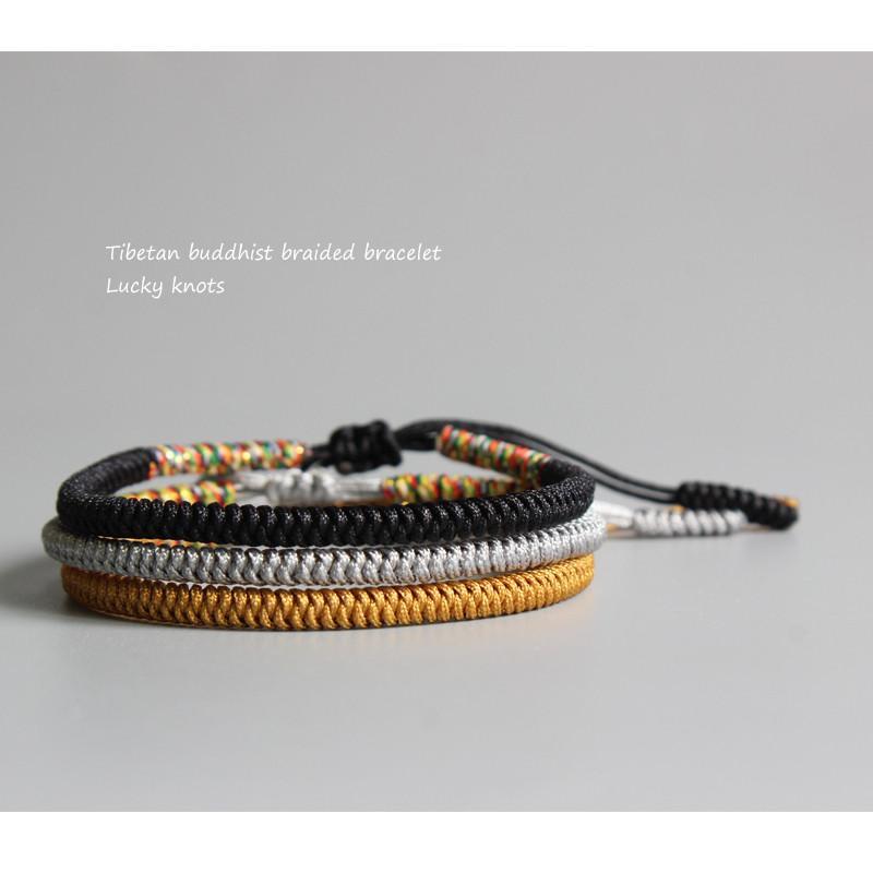 Handgefertigtes Tibetisches Knotenarmband - Für Weisheit - Bracelet - TaoTempel