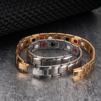 Magnet Therapie Armbänder - Schwarz, Silber, Gold - Bracelet - TaoTempel