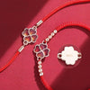 Vierblättriges Kleeblatt Armband - Glücksbringer - Bracelet - TaoTempel