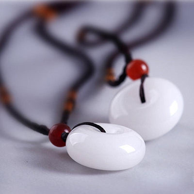 Weiße Jade Halskette - Für Reinheit & Gutes - Necklace - TaoTempel