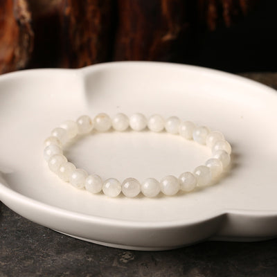 Weißes Mondstein Armband - Für Weibliche Energie - Bracelet - TaoTempel