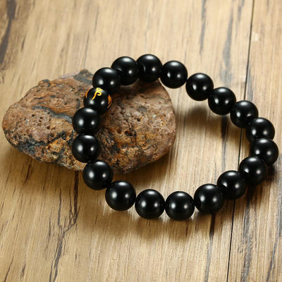 Achat & Lavastein Armband Set - Erdend & schützend - Bracelet - TaoTempel