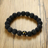 Achat & Lavastein Armband Set - Erdend & schützend - Bracelet - TaoTempel